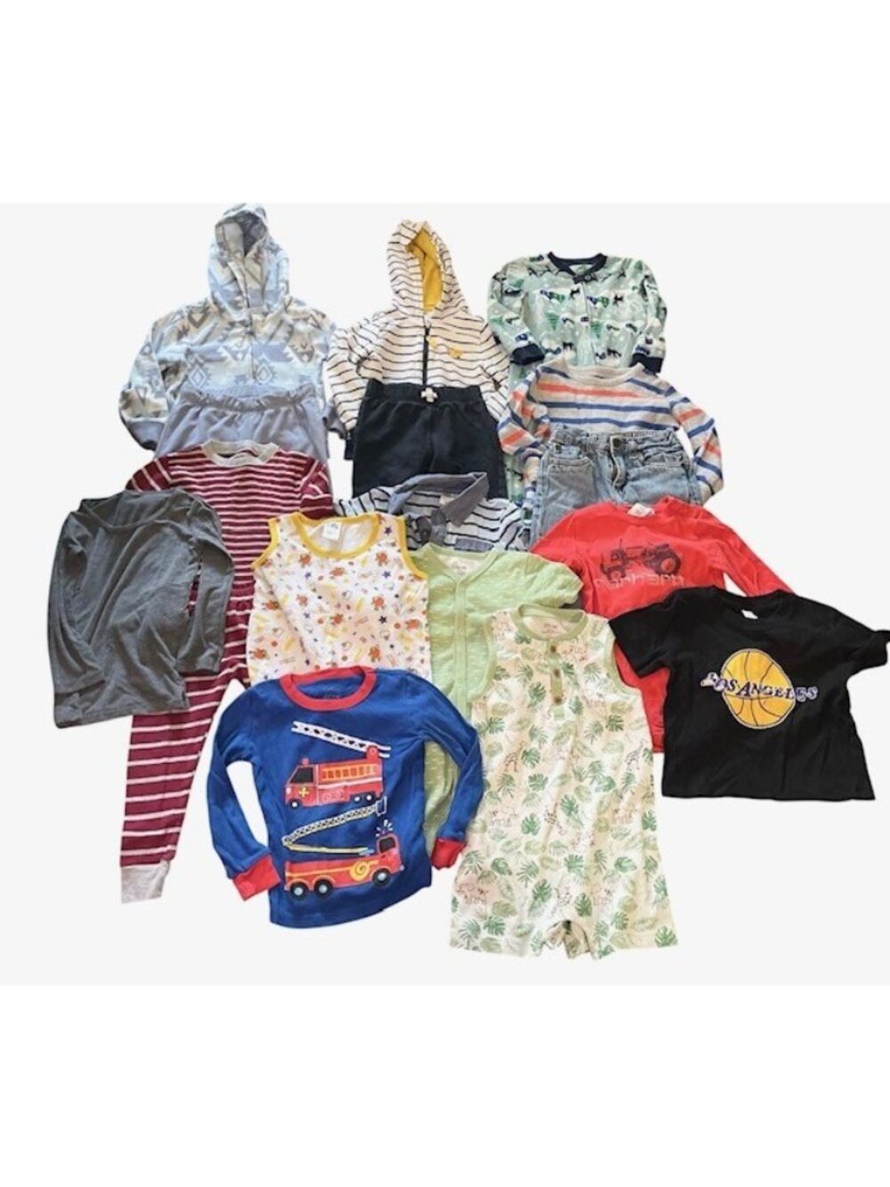 Toddler Boy Clothes Lot 24M Carter’s Carhartt 14pc Pajamas Outfit 24 Months